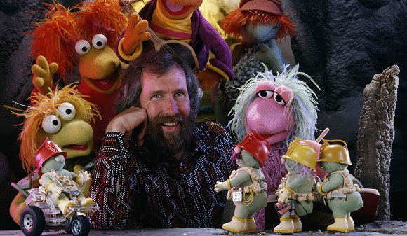 Fraggle Rock posed image. Jim Henson with the Fraggle Five