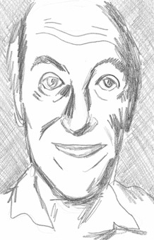 Roald Dahl by Nathan Gelgud, 2013.