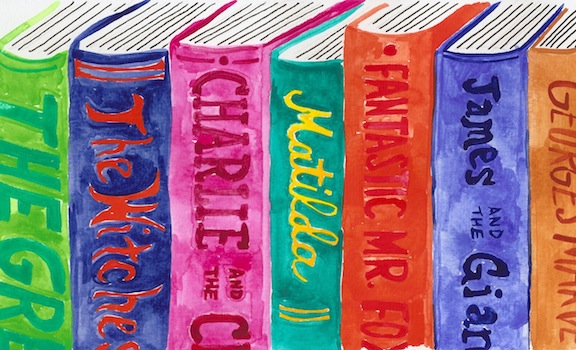 Storyteller. The Authorized Biography of Roald Dahl. Illustration by Nathan Gelgud, 2013.