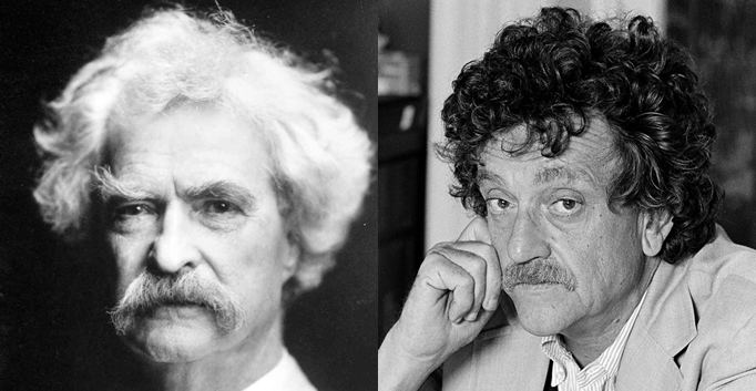 Banned Authors - Mark Twain and Kurt Vonnegut