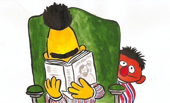 Jim Henson, The Biography. Illustration by Nathan Gelgud, 2013.