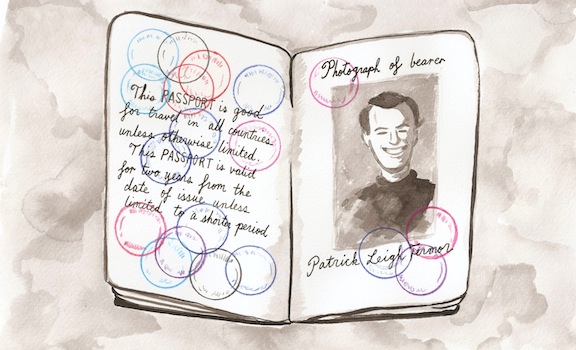 Patrick Leigh Fermor, An Adventure. Illustration by Nathan Gelgud, 2013.