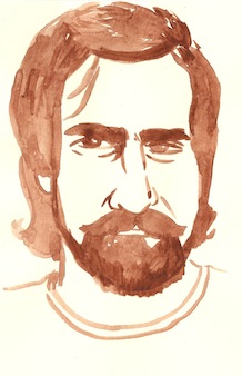 Martin Scorsese. Illustration by Nathan Gelgud, 2013.