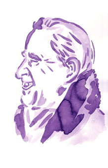 J.R.R. Tolkien. Illustration by Nathan Gelgud, 2013.