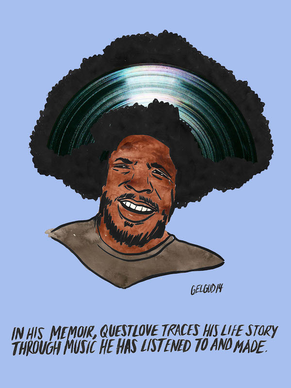 Nathan Gelgud illustration inspired by Questlove's memoir, Mo' Meta Blues. Nathan Gelgud illustration inspired by Questlove's memoir, Mo' Meta Blues.