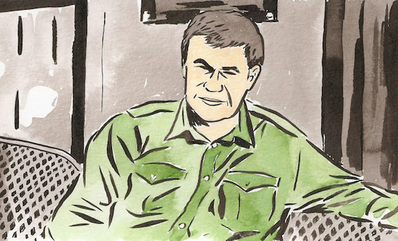 Raymond Carver by Nathan Gelgud, 2014.