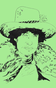 Bob Dylan by Nathan Gelgud, 2014.
