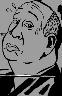 Alfred Hitchcock by Nathan Gelgud, 2015