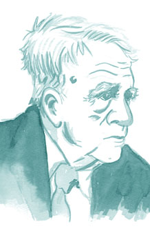 Robert Frost by Nathan Gelgud, 2015.
