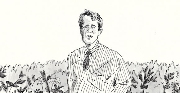 Robert Frost by Nathan Gelgud, 2015.